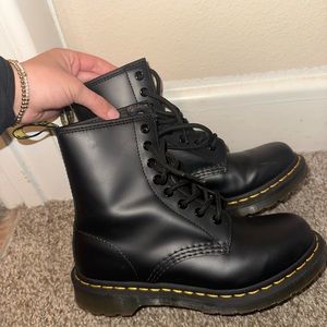 Black Dr Marten boots, hardly worn and will be detailed clean upon sold.